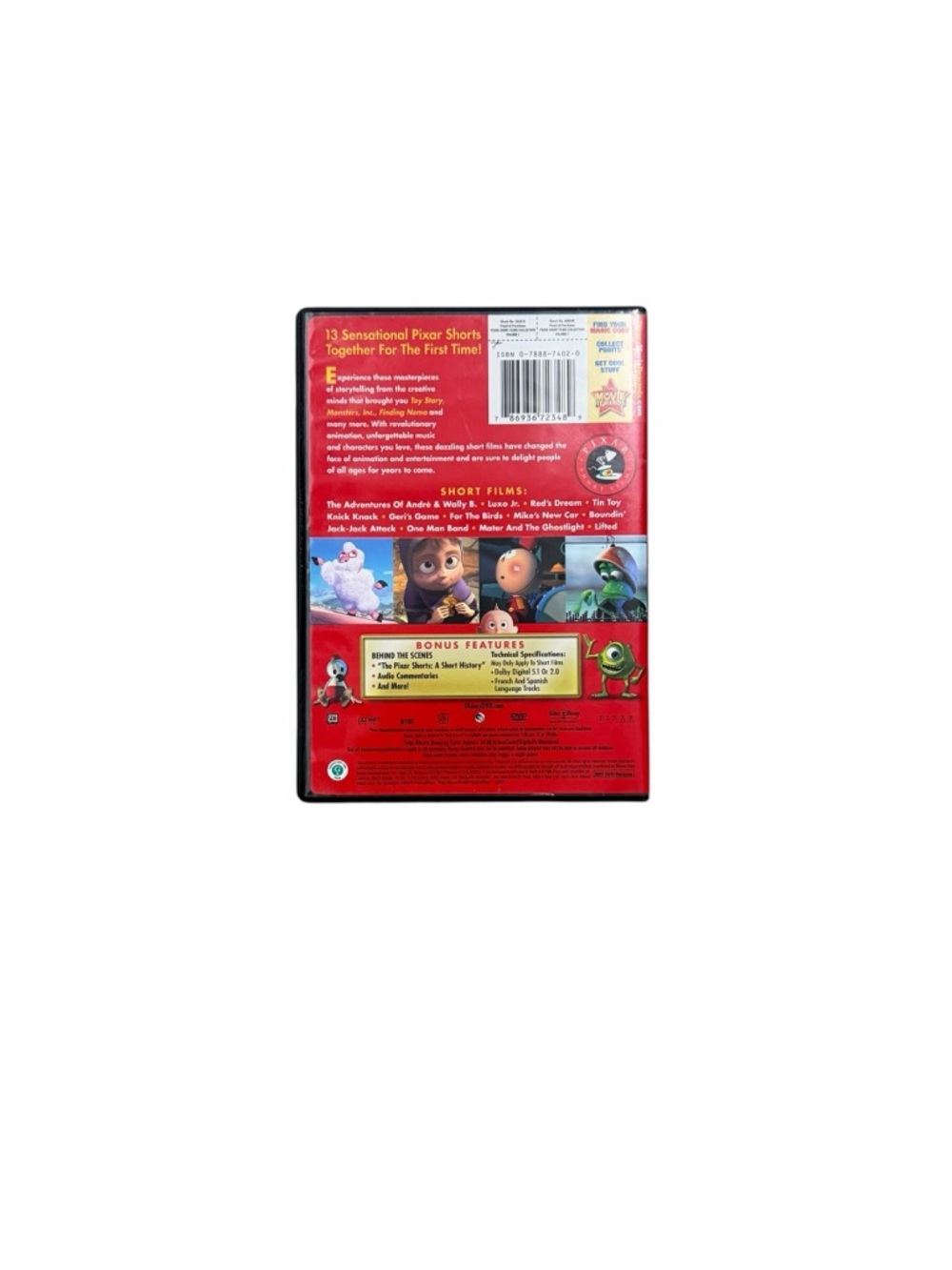 Pixar Short Films Collection DVD ๐ - Picture 2 of 4